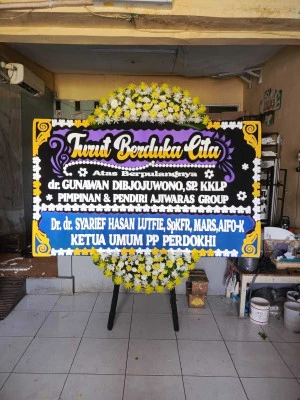 Papan Bunga di Rumah Duka Rs Mitra Keluarga